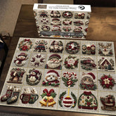 Vintage Christmas Fabric Fun Jigsaw Puzzle 1000 Pieces